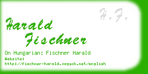 harald fischner business card
